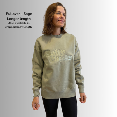 Unisex Oversized Sage Pullover (Longer Body Length)