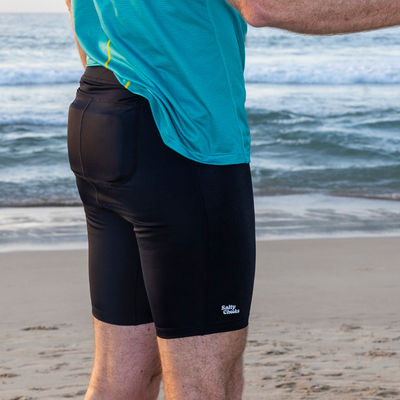 Unisex Stealth Black Paddle Shorts (incl. Tailbone Pad)