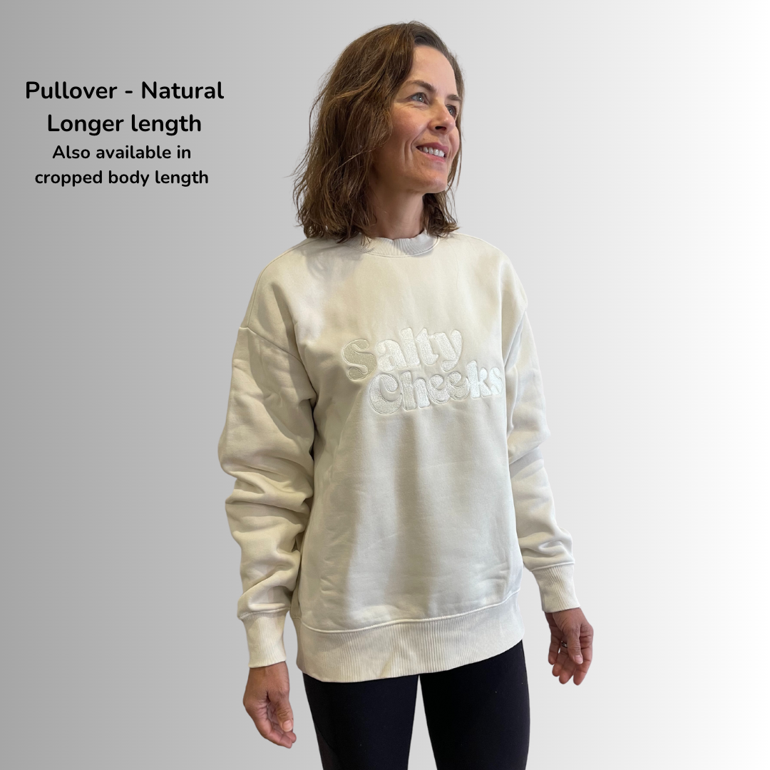Unisex Oversized Natural Pullover (Longer Body Length)