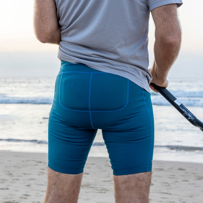 Unisex Deep Green Paddle Shorts (incl. Tailbone Pad)