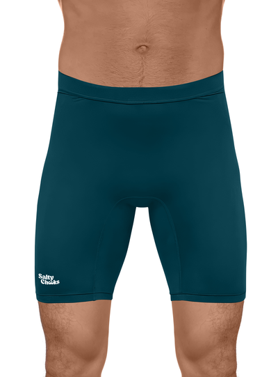 Men's Deep Green Paddle Shorts (incl. Seat Pad)
