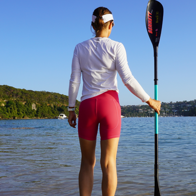 Women's Bougainvillea Fuchsia Paddle Shorts (Incl. Seat Pad)