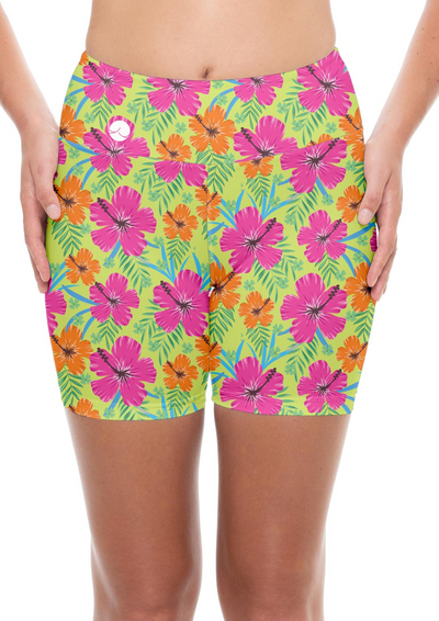 Women's Hibiscus Holiday Paddle Shorts (Incl. Seat Pad)