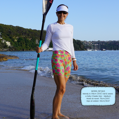 Women's Hibiscus Holiday Paddle Shorts (Incl. Seat Pad)