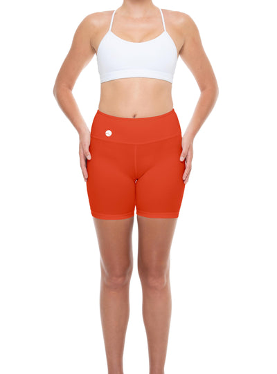 Women's Sunset Orange Paddle Shorts (Incl. Seat Pad)